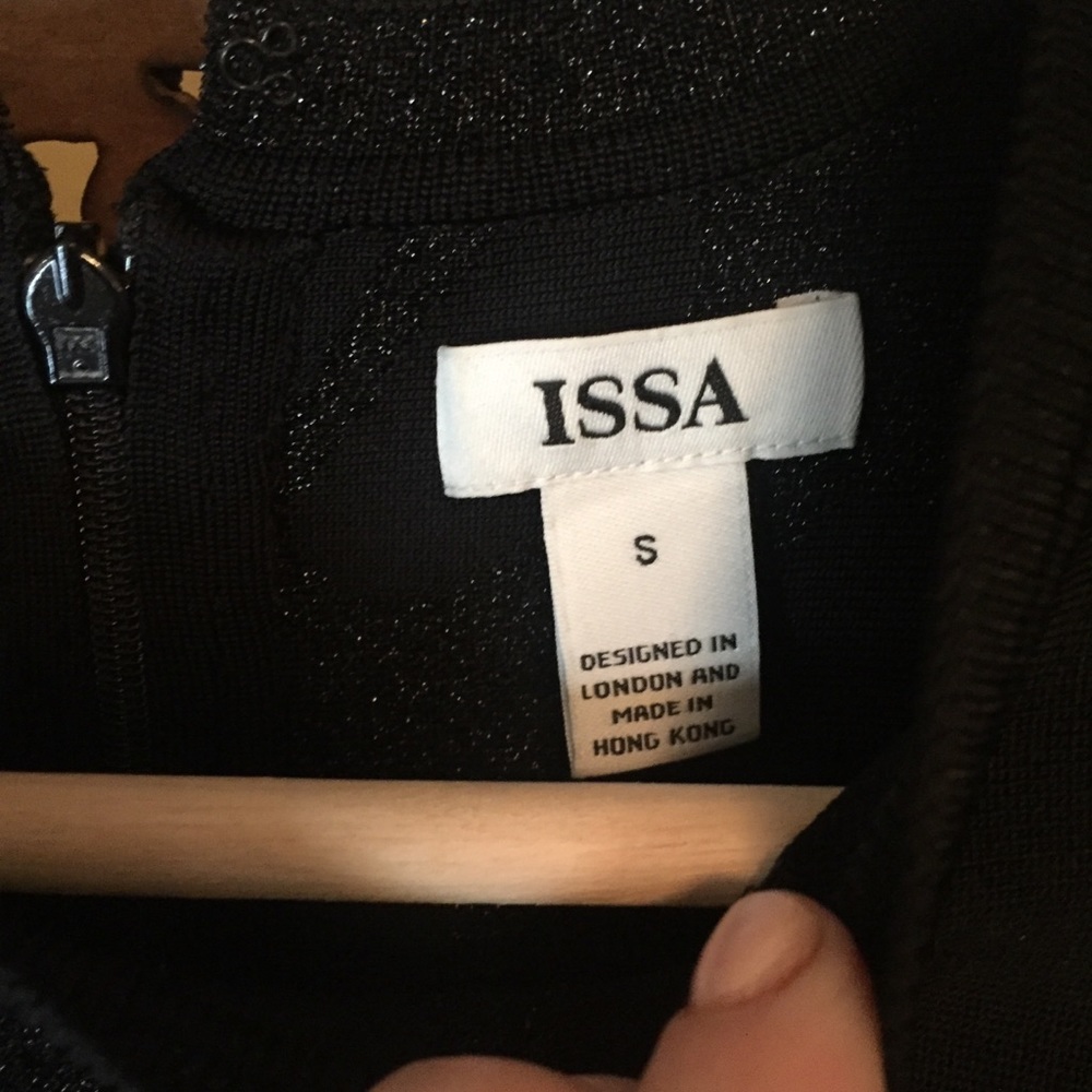ISSA Black Fit & Flare Dress - Picture 7 of 9